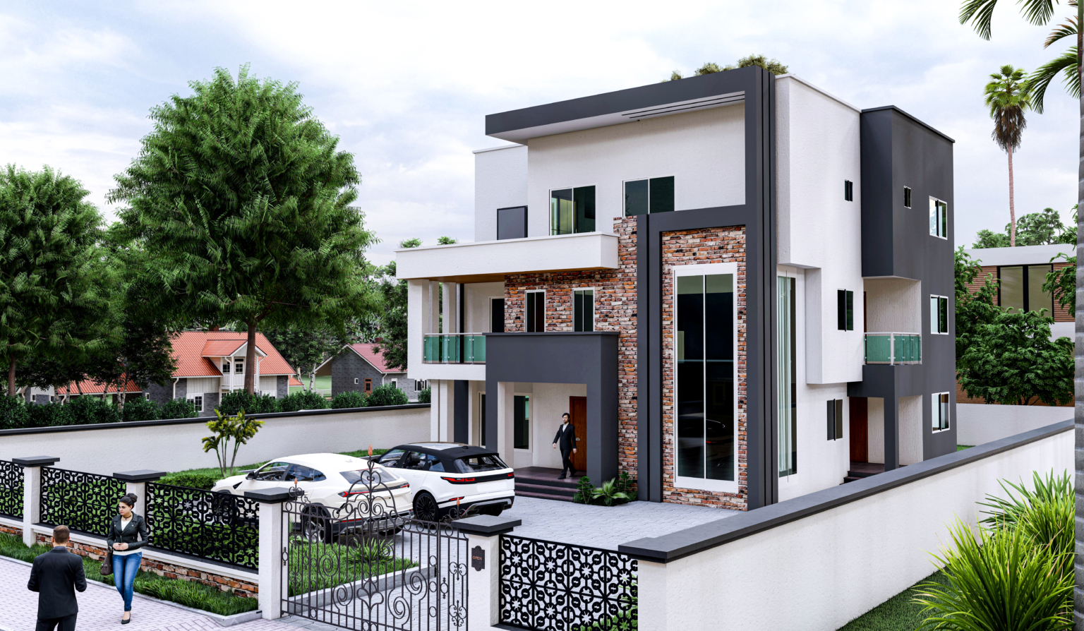 7 bedroom design on 3 floors
