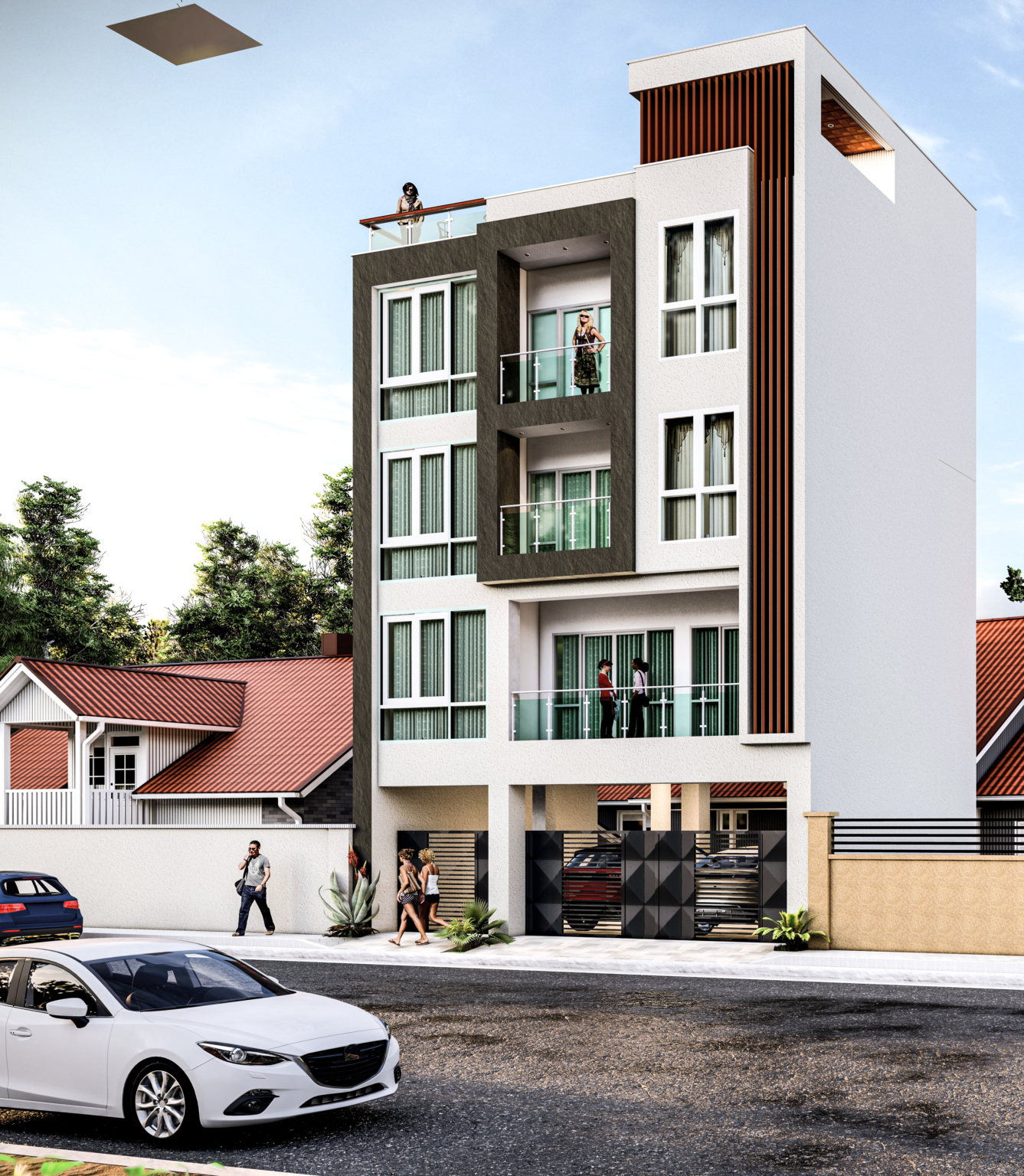 Studio Apartment on 4 floors. Our Building Design and Construction Services group is ready to get you covered